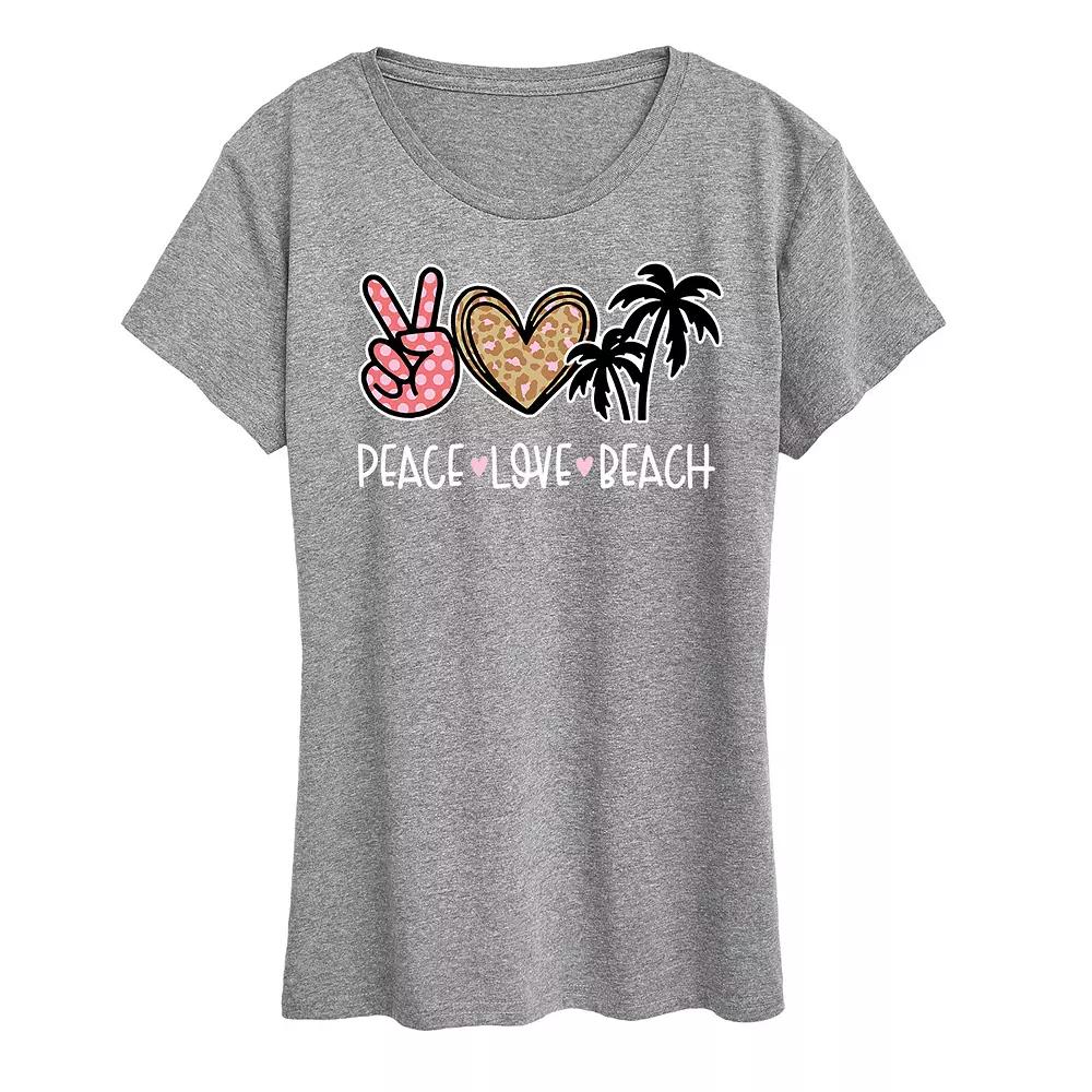 Women's Peace Love Beach Graphic Tee,  Product Image