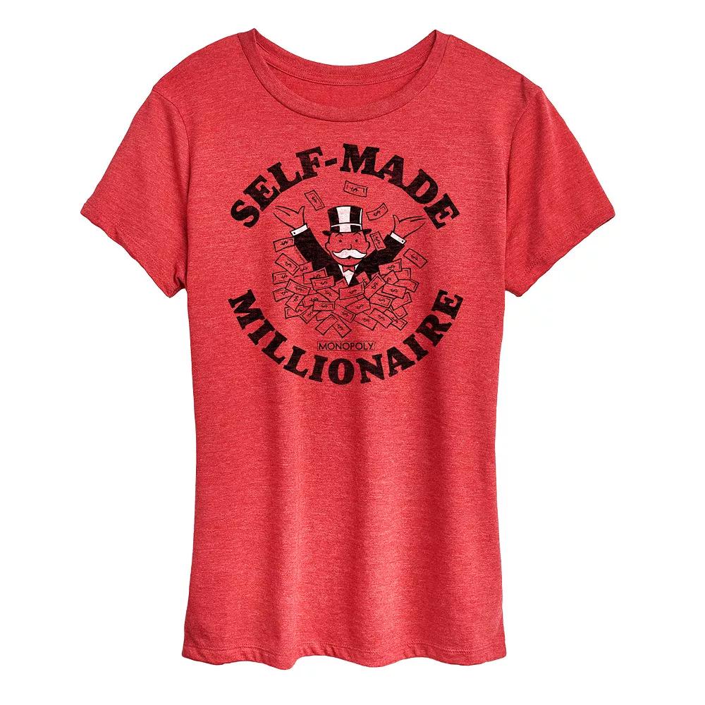 Women's Monopoly Self Made Millionaire Graphic Tee,  Product Image