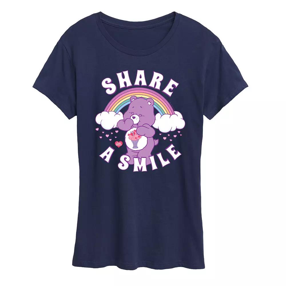 Women's Care Bears Share A Smile Graphic Tee, Girl's,  Product Image