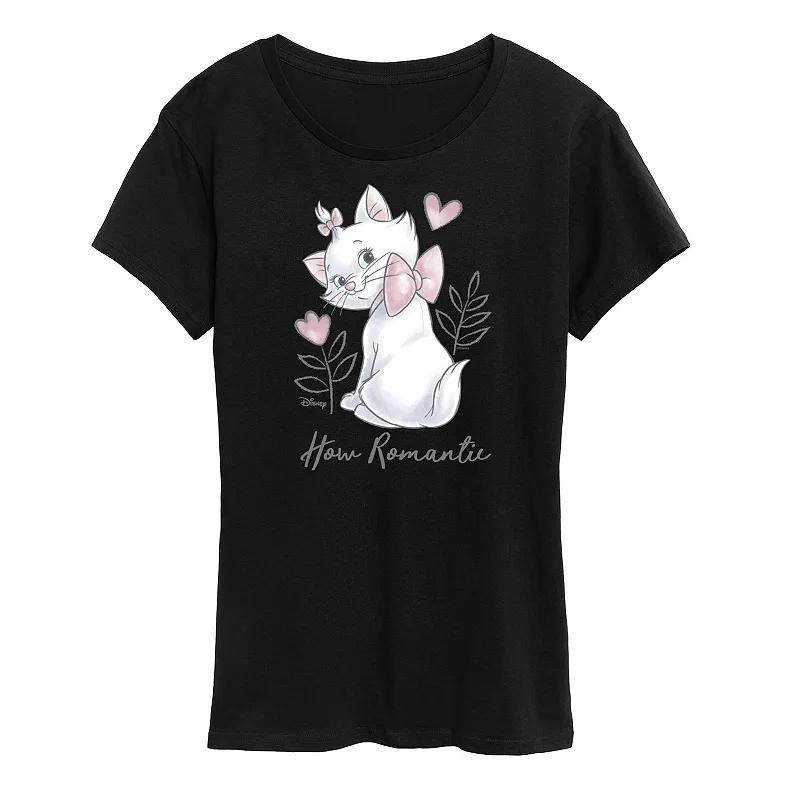 Disney's The Aristocats Women's Romantic Graphic Tee, Girl's, Size: Medium, White Product Image