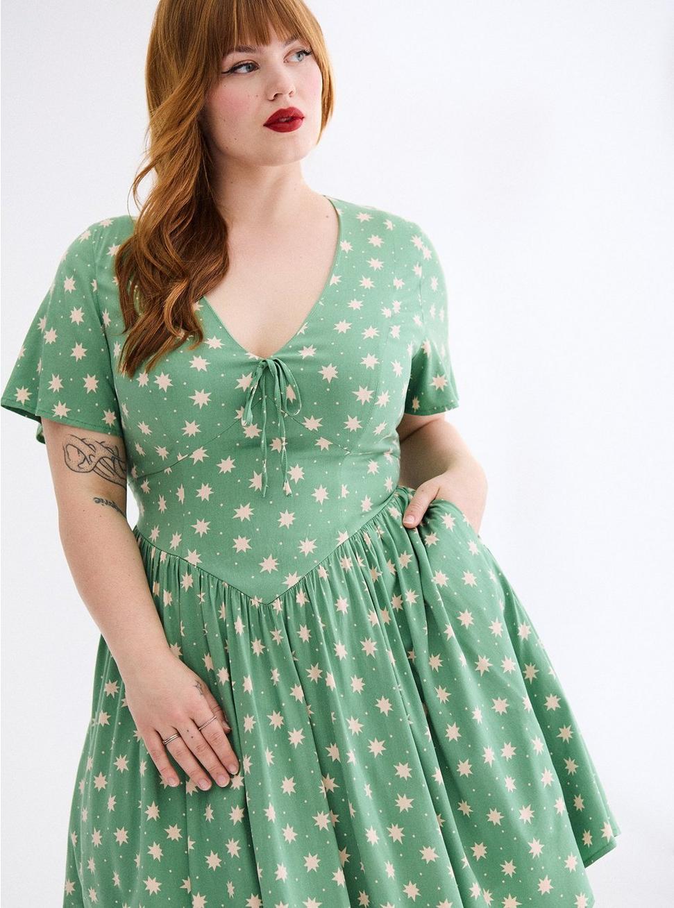 Retro Chic Flutter Swing Dress Product Image