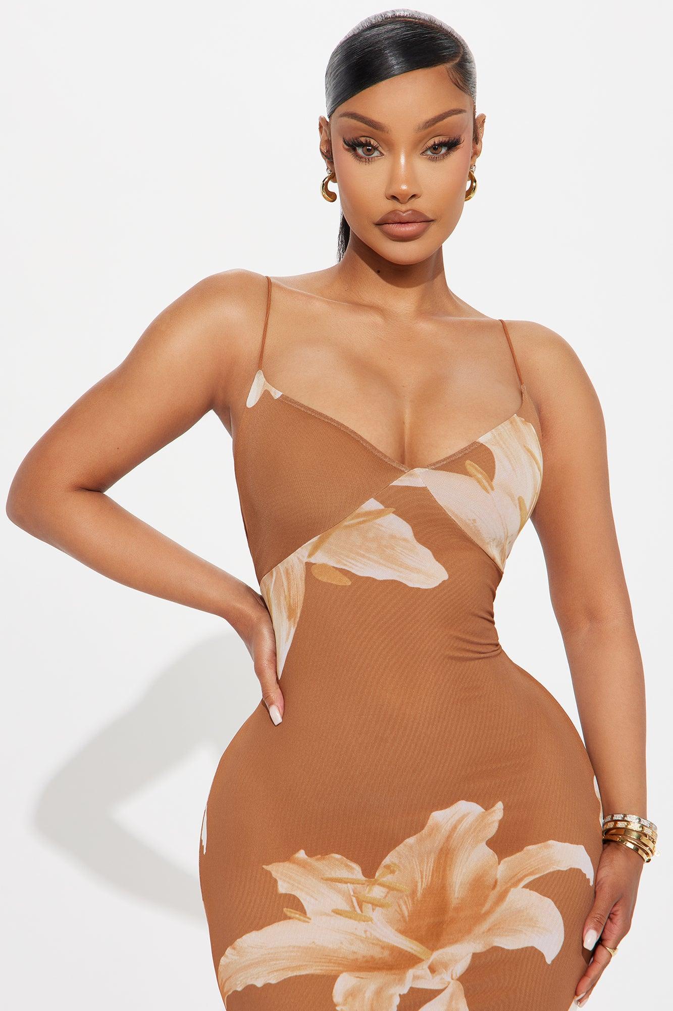 Kelly Floral Maxi Dress - Brown/combo Product Image