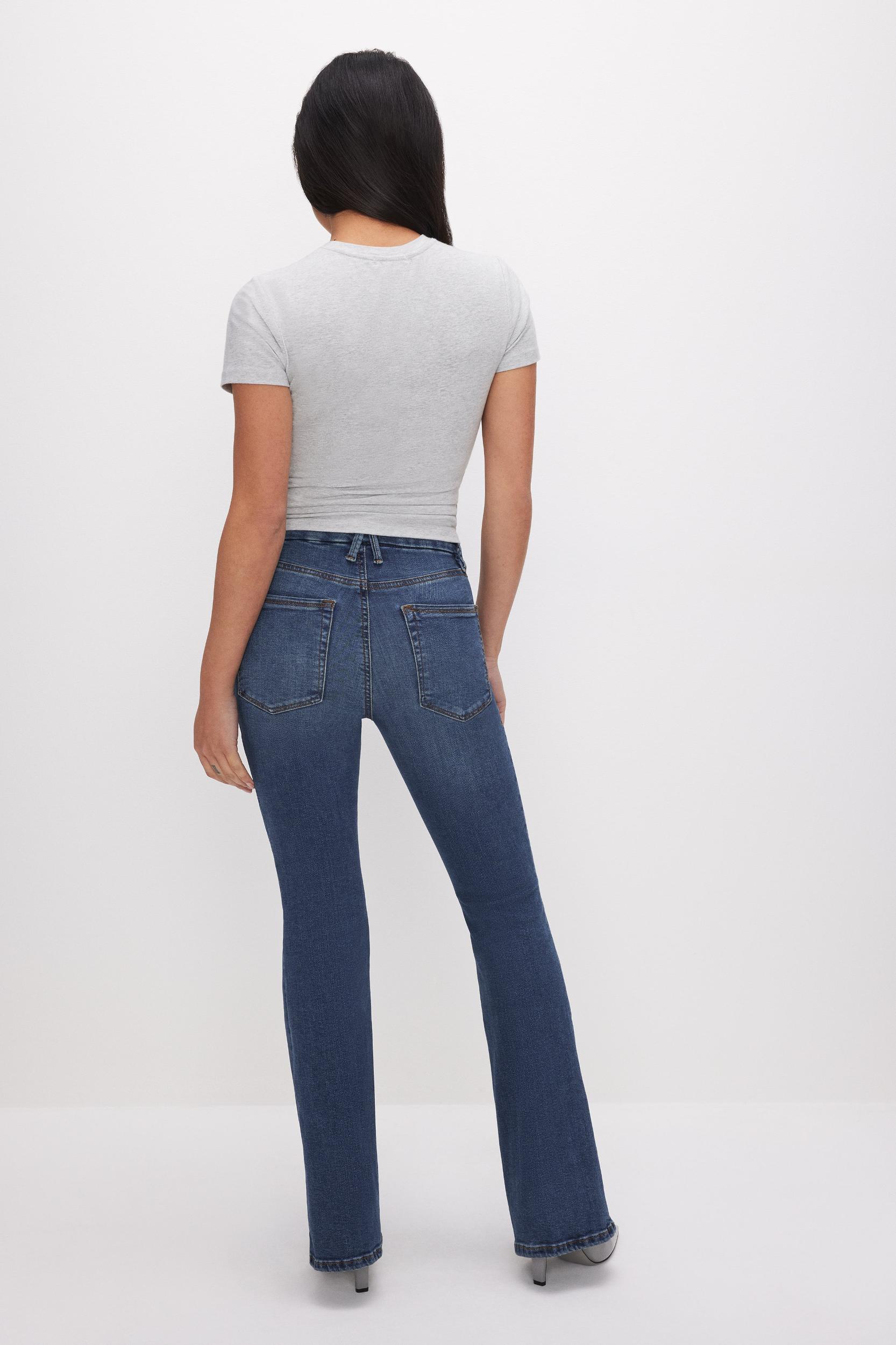 GOOD PETITE FLARE JEANS | BLUE004 Product Image