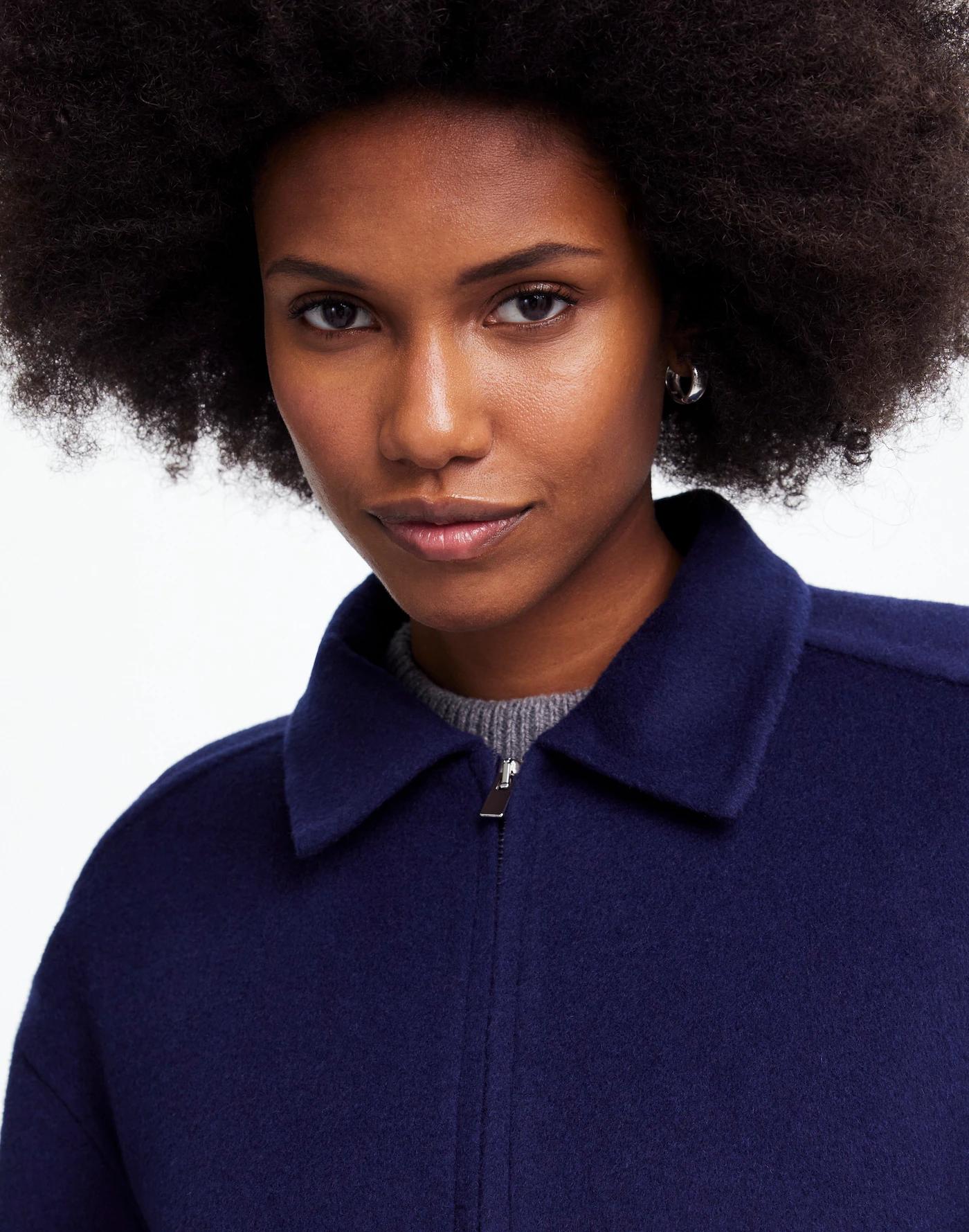 Double-Faced Rounded-Sleeve Jacket Product Image