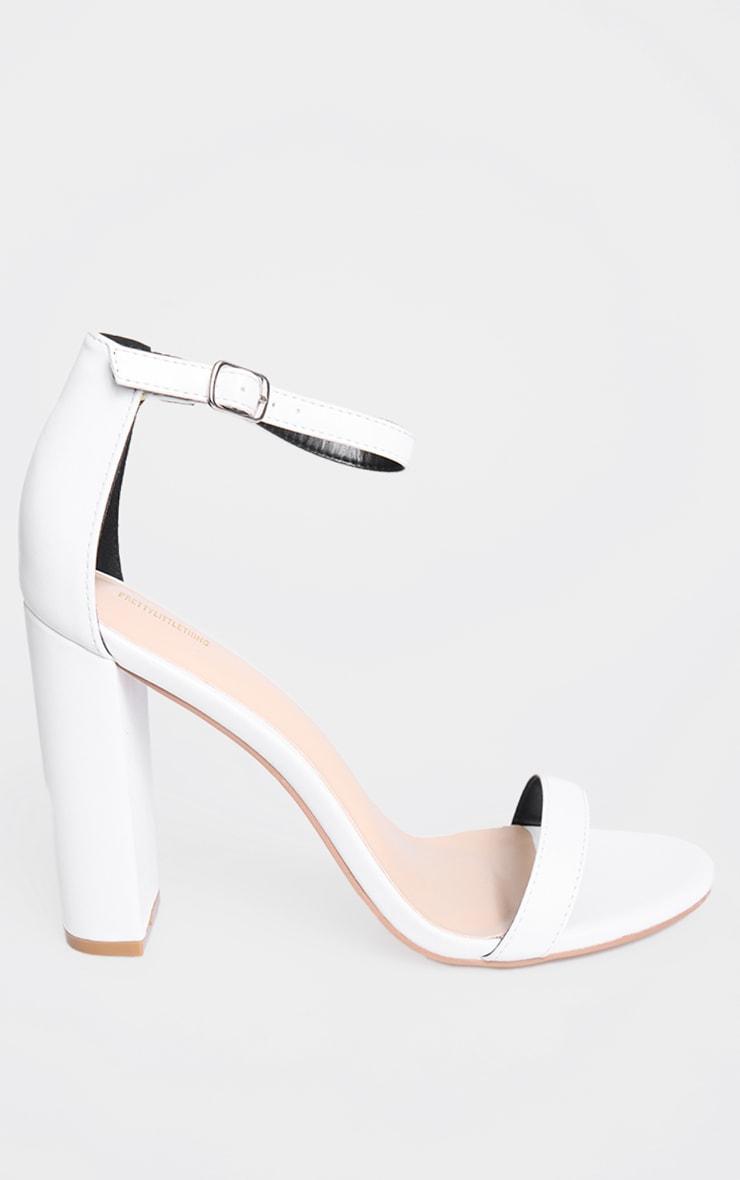 White May Blocked Heeled Sandal Product Image