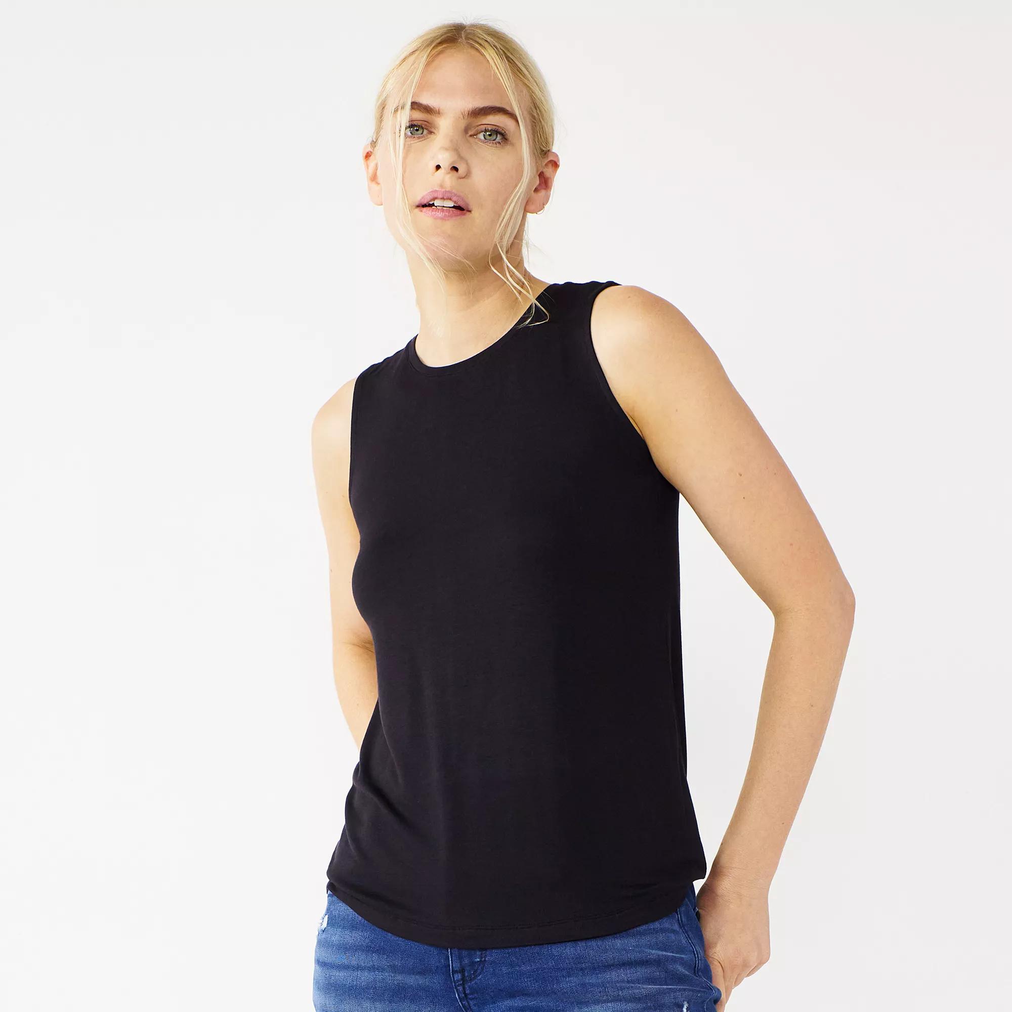 Petite Nine West Essential High Neck Tank Top, Women's,  Product Image