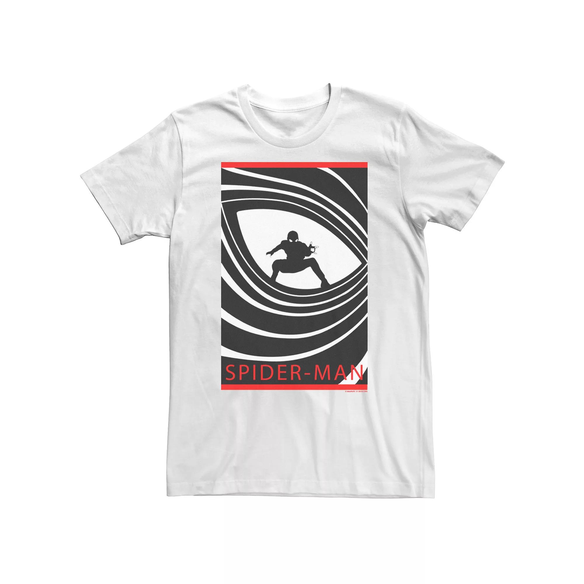 Big & Tall Marvel Spider-Man Far From Home Silhouette Poster Tee, Men's,  Product Image