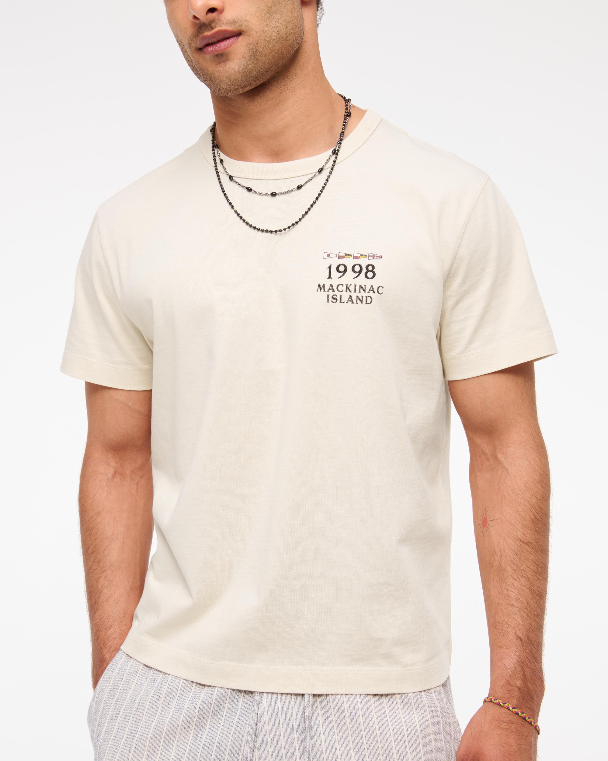 Nautical Classic Polished Cropped Graphic Tee Product Image