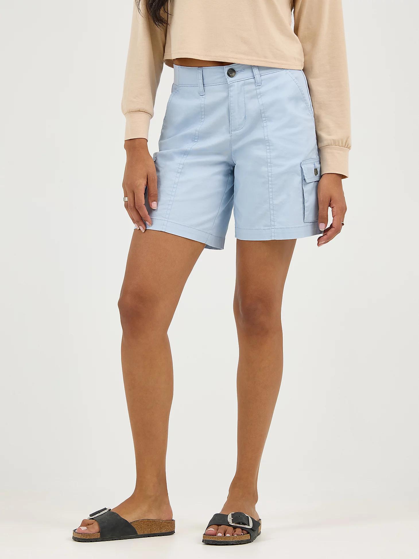 Women's Ultra Lux Comfort with Flex-to-Go Relaxed Fit Cargo Short | Women's Shorts | Lee® Product Image