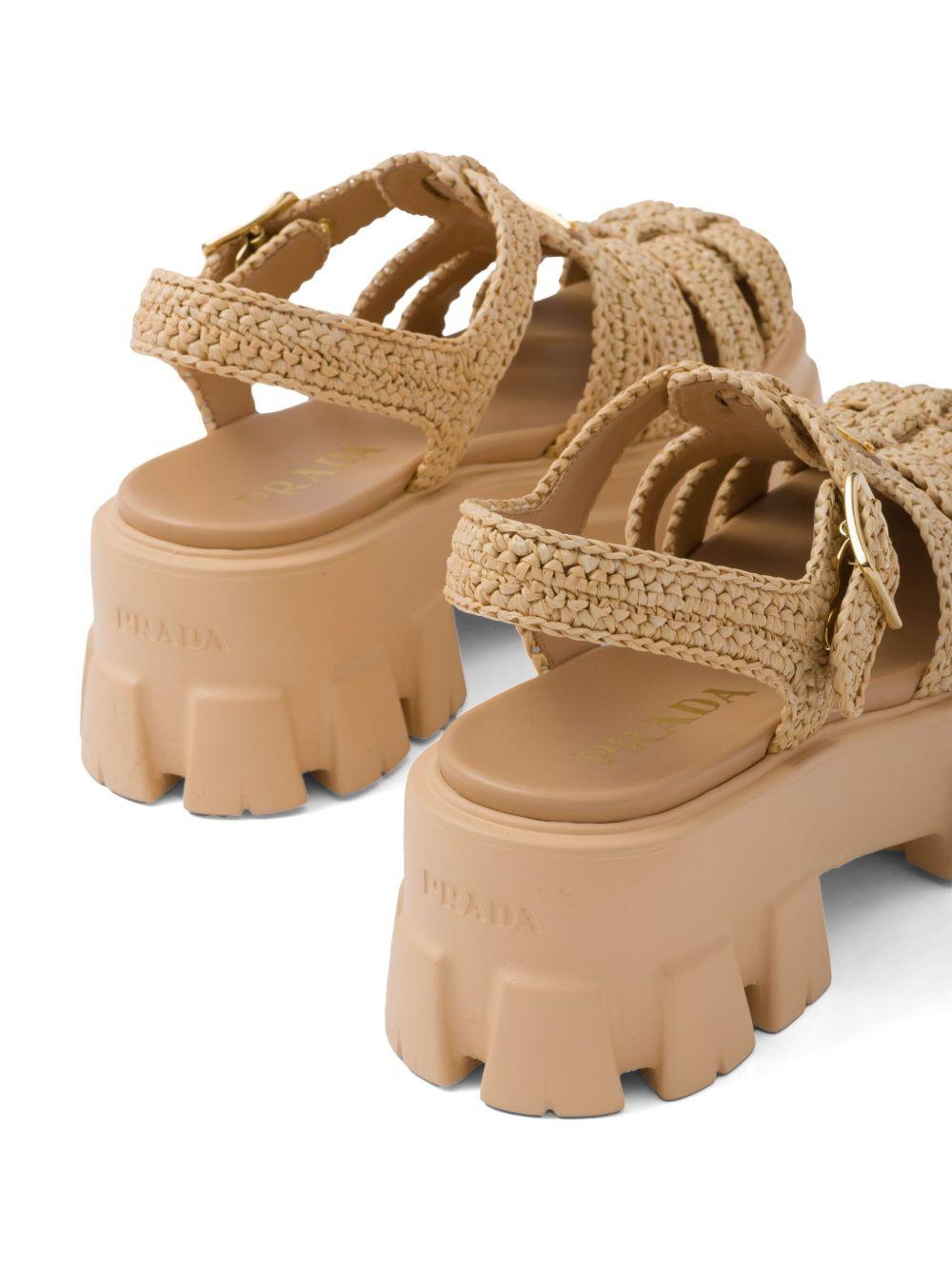 Monolith raffia sandals Product Image