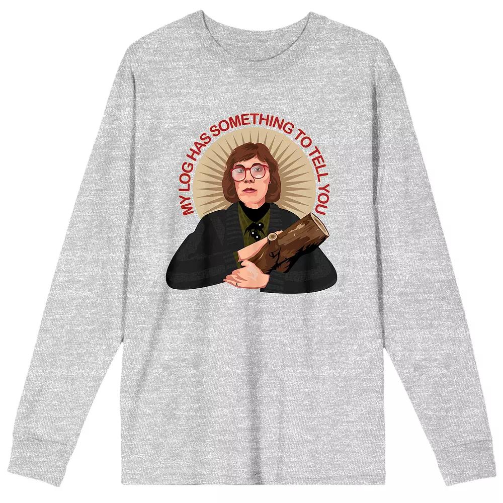 Men's Twin Peaks "My Log Has Something to Tell You" Long Sleeve Graphic Tee,  Product Image