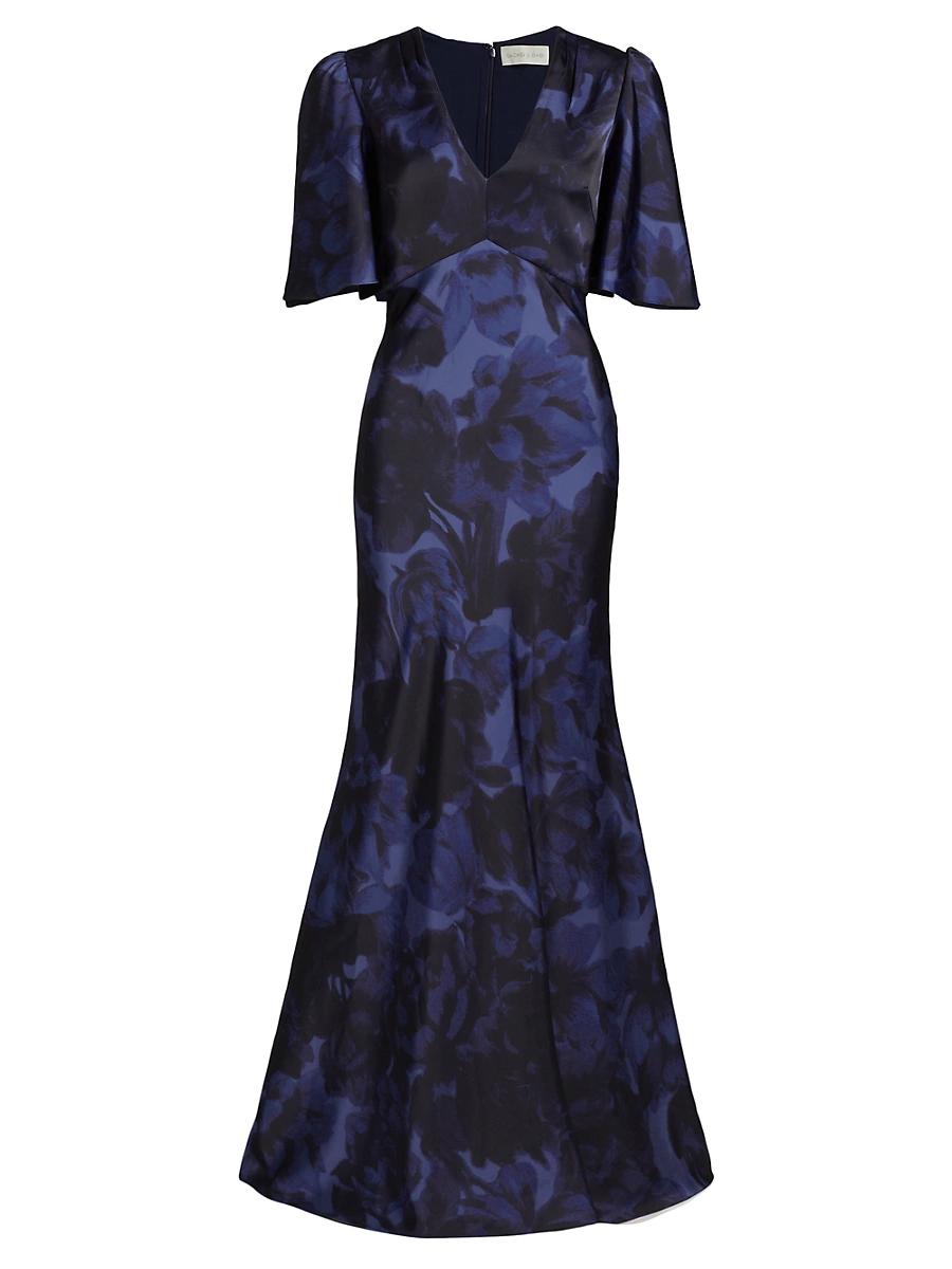 Womens Mae Satin Crepe Gown Product Image