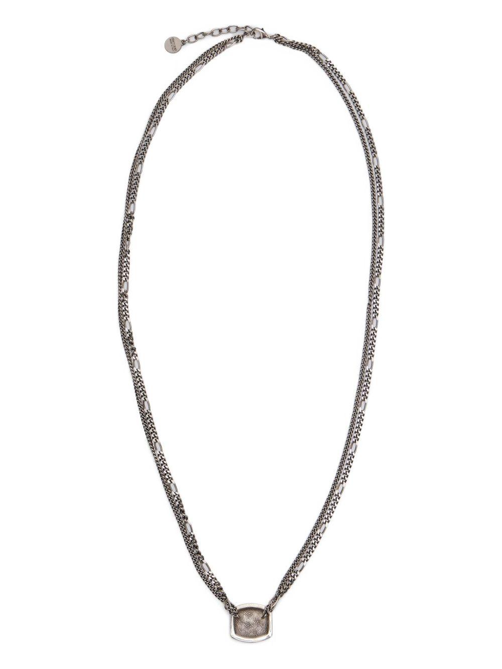 monogram double-chain necklace Product Image