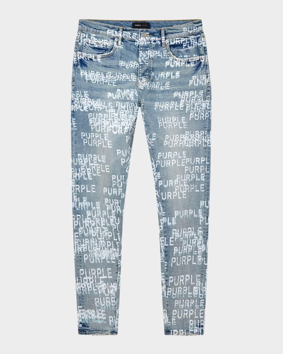 Men's Repeat-Logo Skinny Jeans Product Image