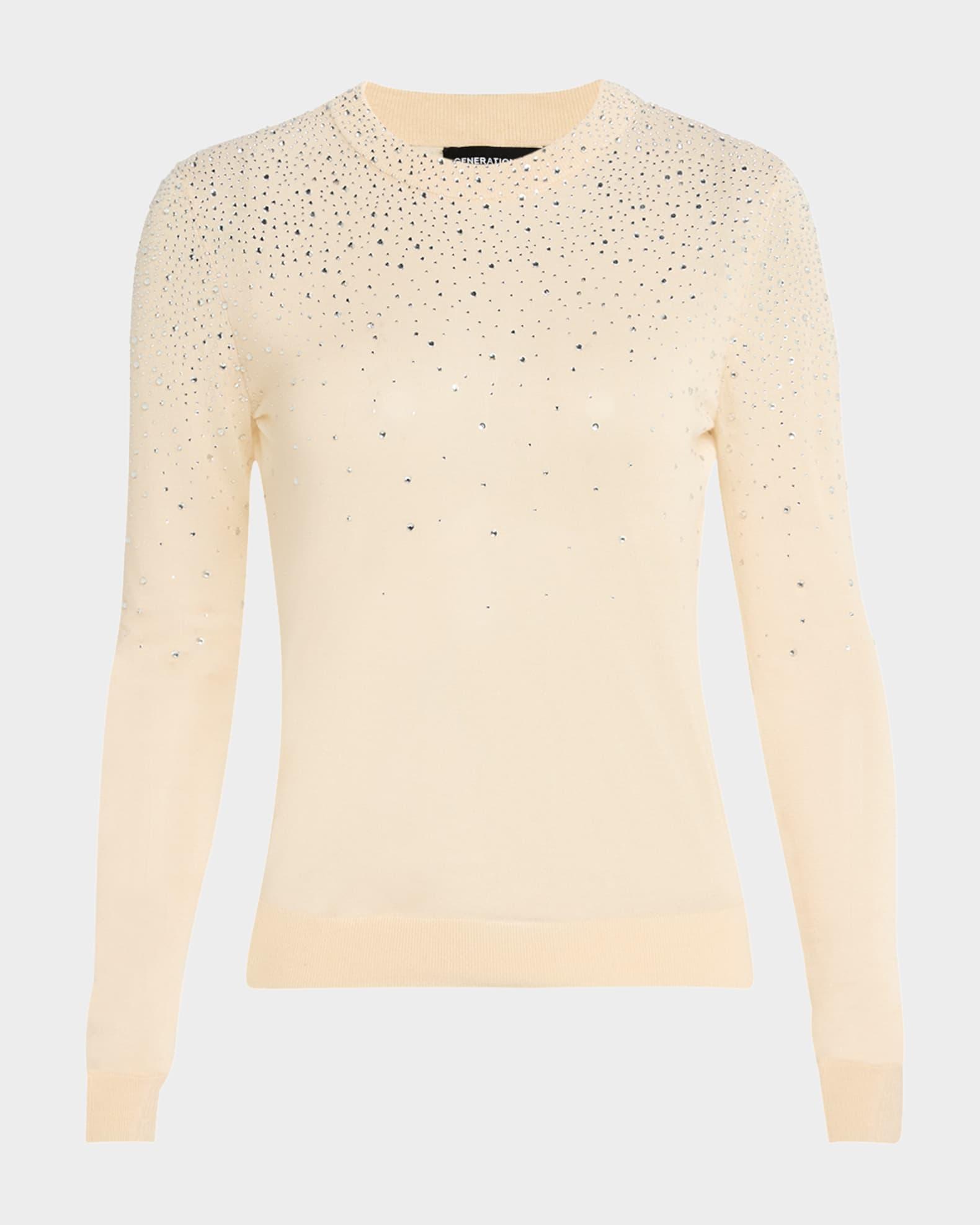 Elsie Crystal Crewneck Sweater Product Image