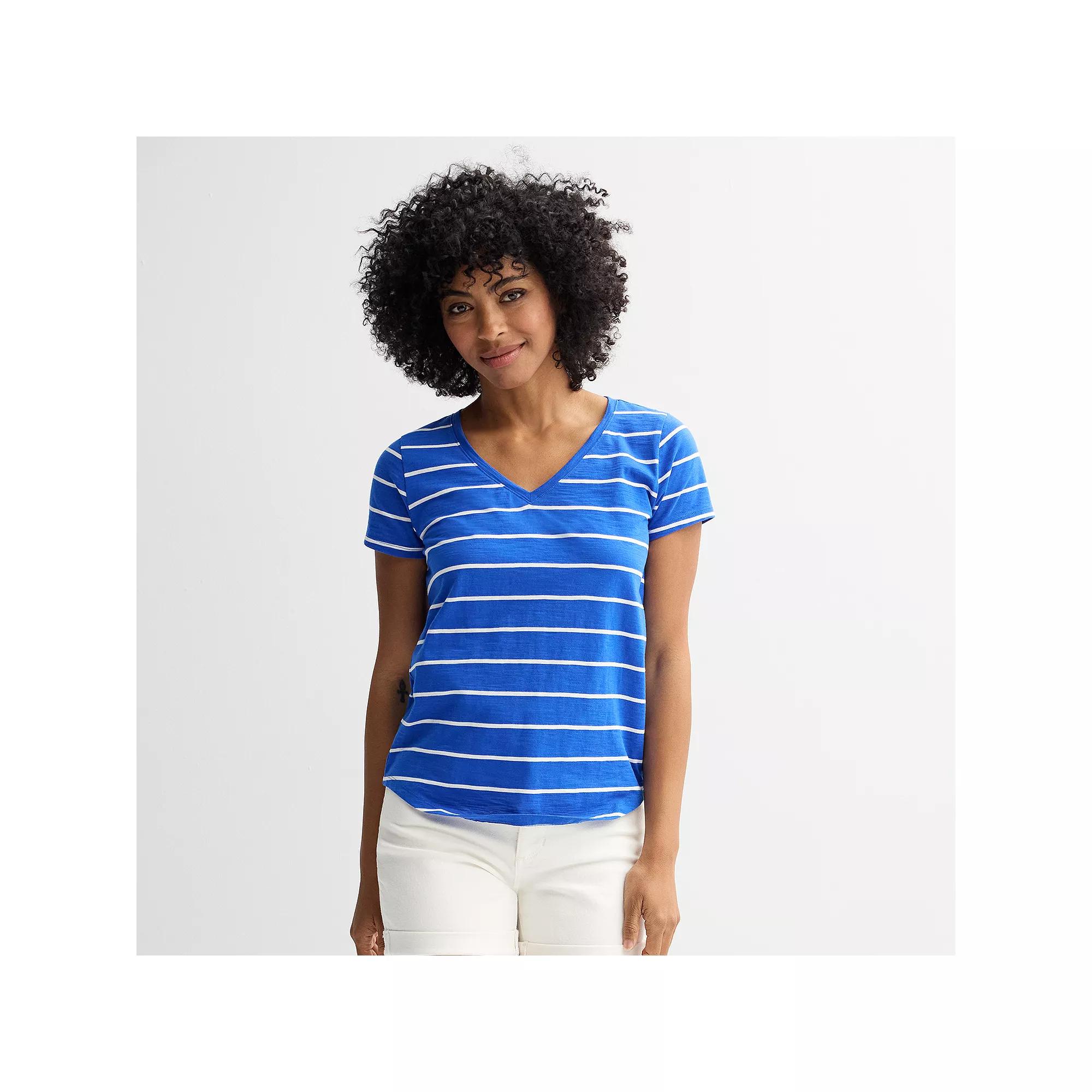Women's Sonoma Goods For Life® Everyday Short Sleeve V-Neck Tee,  Product Image