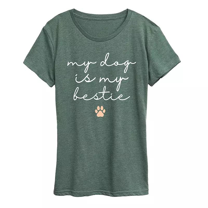 Plus My Dog Is My Bestie Graphic Tee, Women's,  Product Image