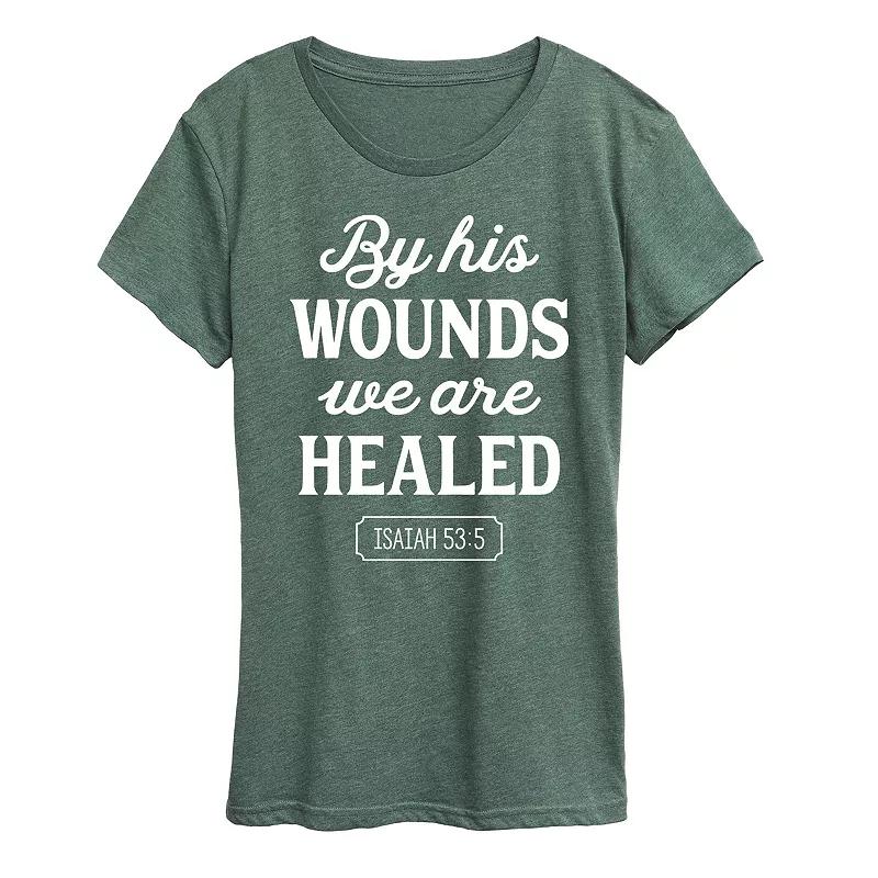 Women's By His Wounds Isaiah Graphic Tee,  Product Image