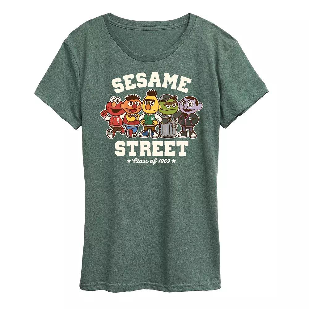 Women's Sesame Street Collegiate Graphic Tee, Girl's,  Product Image