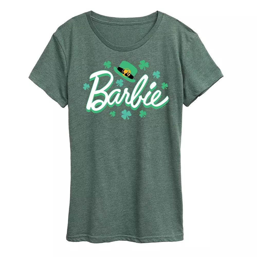 Women's Barbie® St. Patrick's Logo Graphic Tee,  Product Image