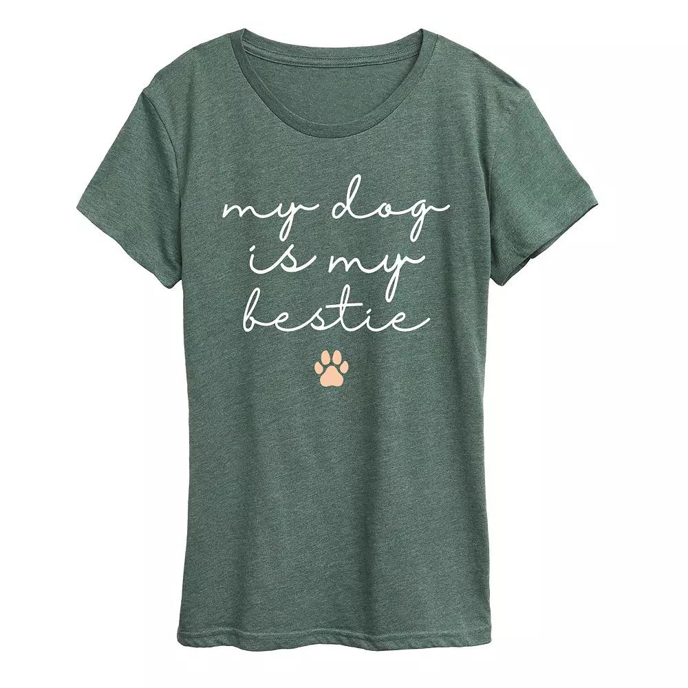 Plus My Dog Is My Bestie Graphic Tee, Women's,  Product Image
