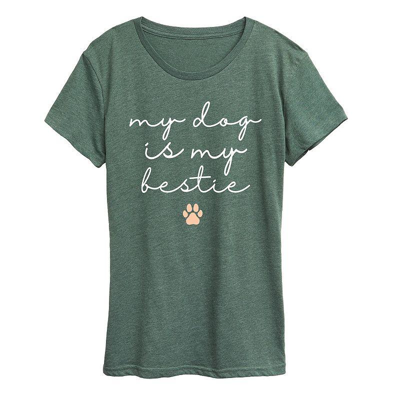 Plus My Dog Is My Bestie Graphic Tee, Women's,  Product Image