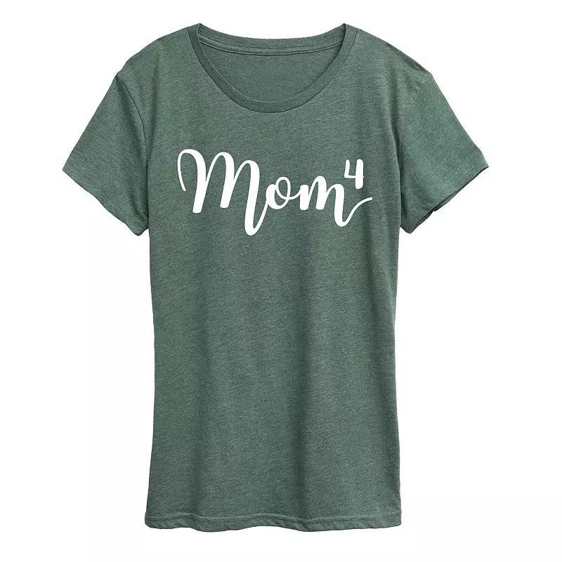 Women's Mom To The Fourth Power Graphic Tee, Girl's,  Product Image