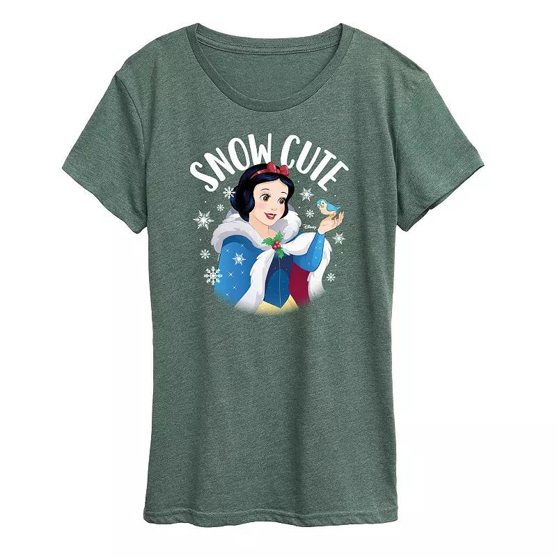 Disney Princess Snow White Women's "Snow Cute" Holiday Graphic Tee, Girl's,  Product Image