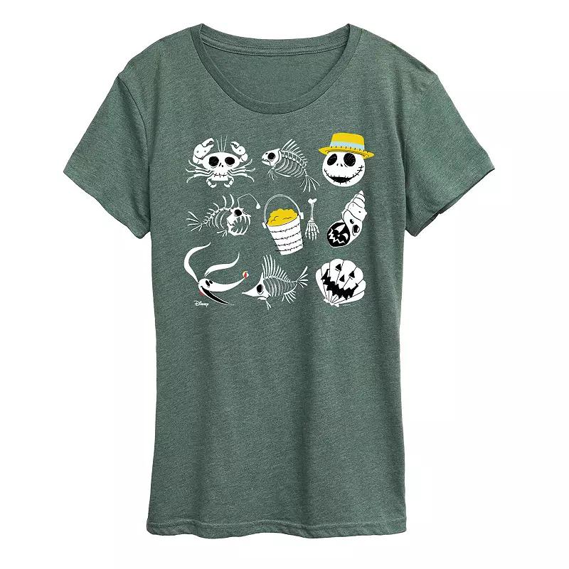 Disney's Nightmare Before Christmas Women's Beach Graphic Tee,  Product Image