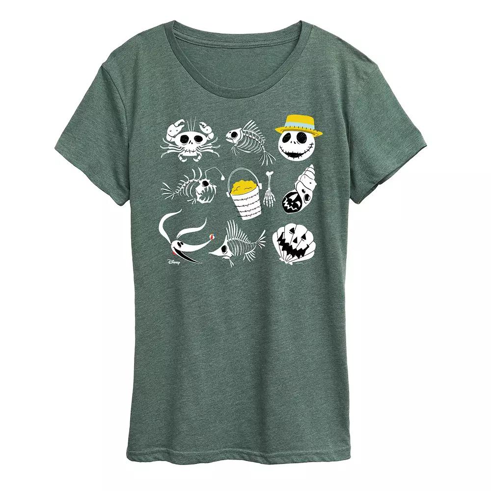Disney's Nightmare Before Christmas Women's Beach Graphic Tee,  Product Image