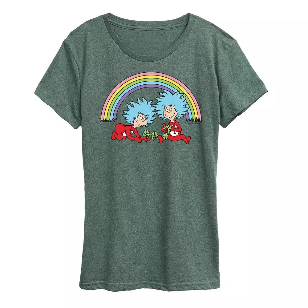 Women's Dr. Seuss Thing 1 & 2 Rainbow Graphic Tee,  Product Image