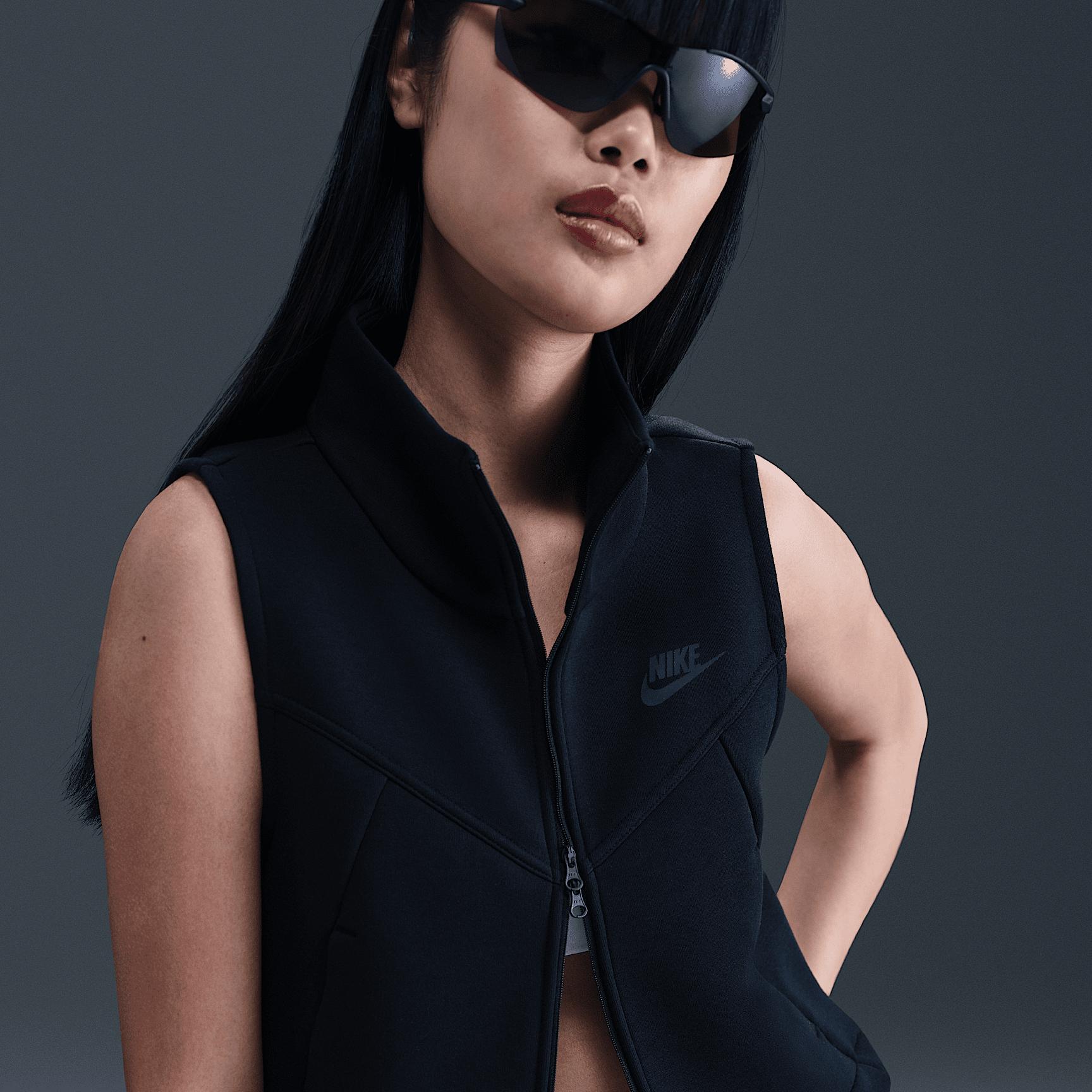Womens Nike Sportswear Tech Fleece Full-Zip Vest | HJ1378-010 Product Image