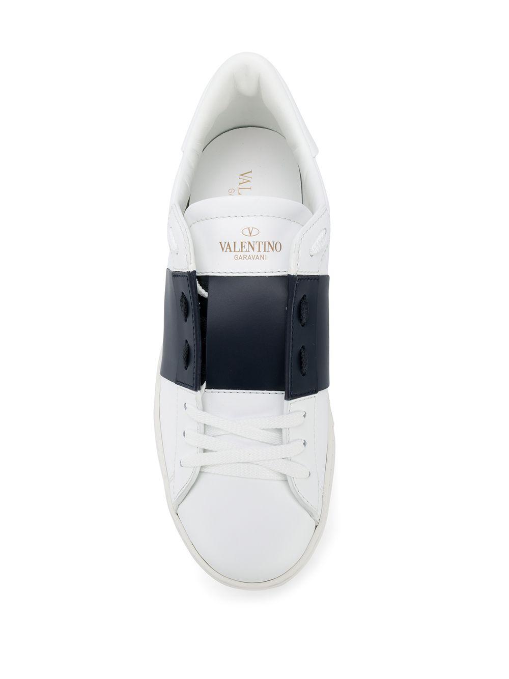 Open leather sneakers Product Image