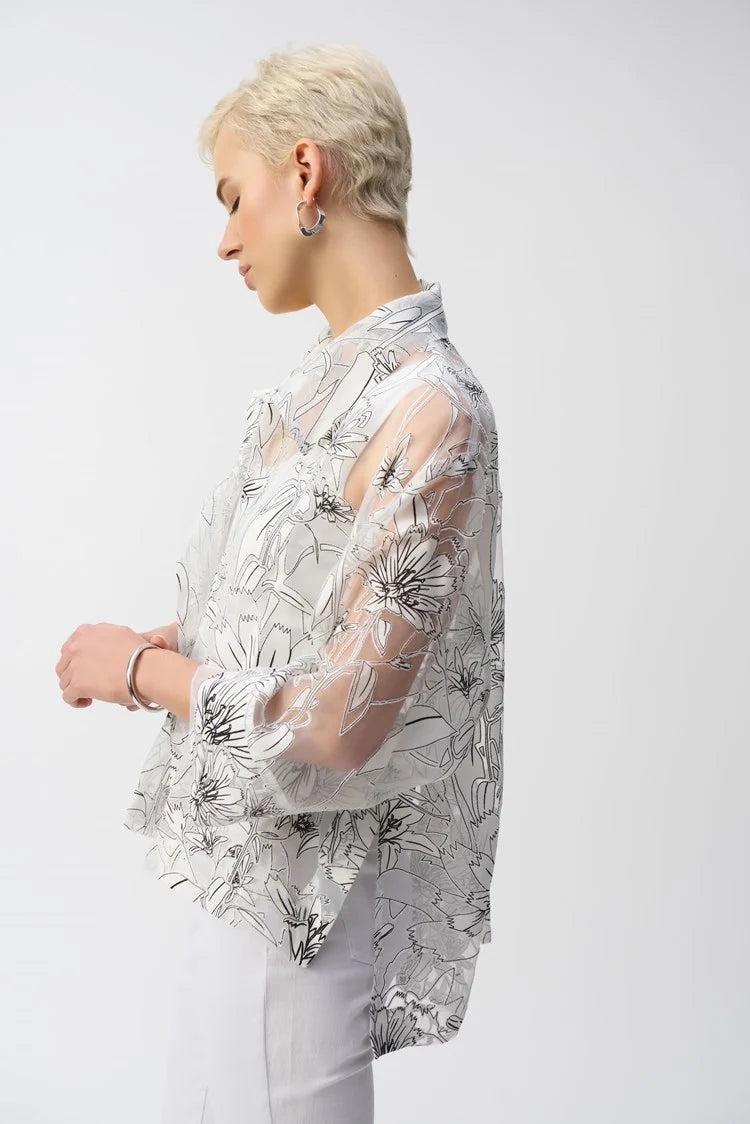 Organza Floral Print Cover-up Product Image
