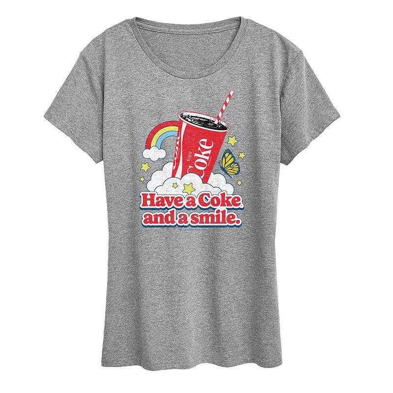 Women's Coca-Cola Coke And A Smile Graphic Tee, Girl's,  Product Image