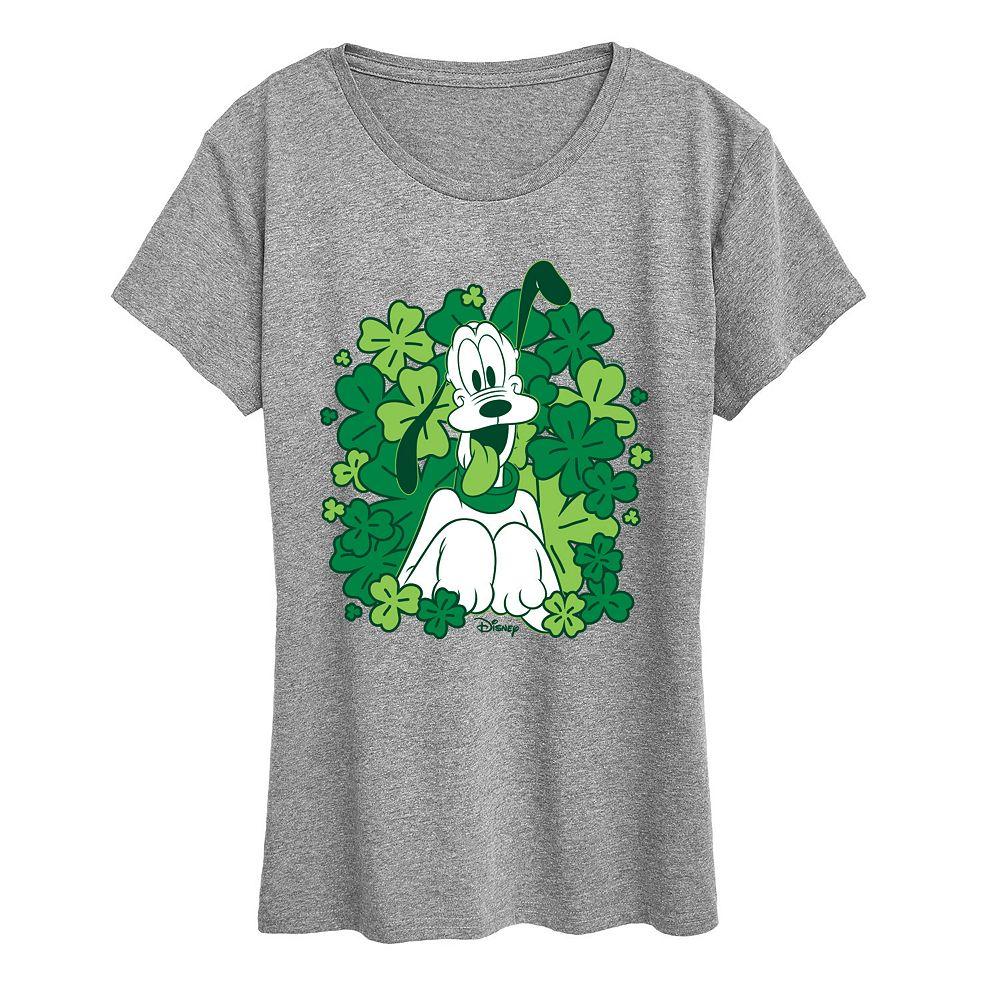 Women's Disney's Pluto Shamrocks Graphic Tee,  Product Image