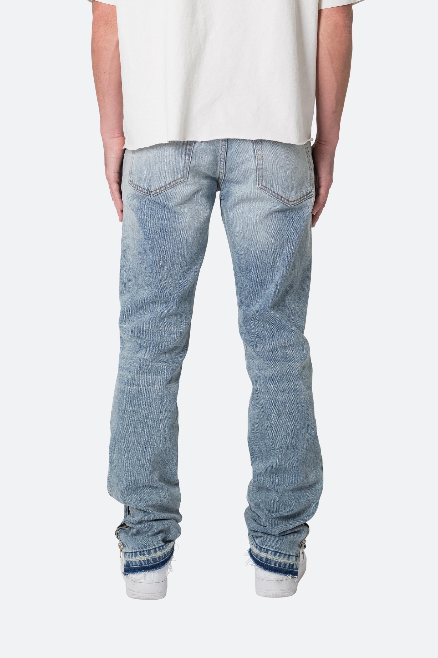 D558 Straight Stripe Denim - Blue Product Image