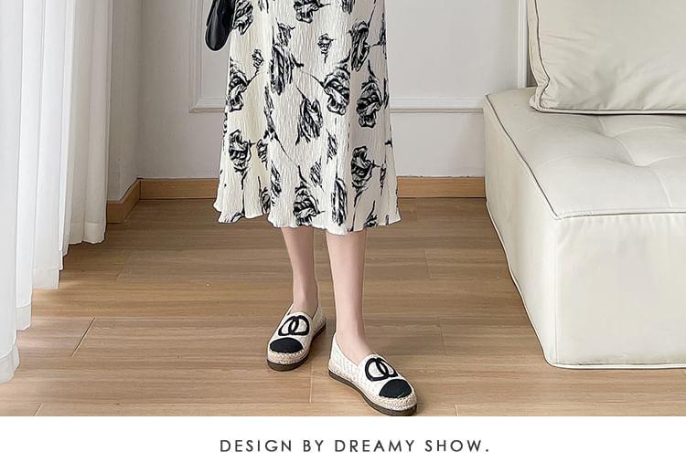 Maternity Spaghetti Strap Floral Midi A-Line Dress / Crop Cardigan / Set Product Image