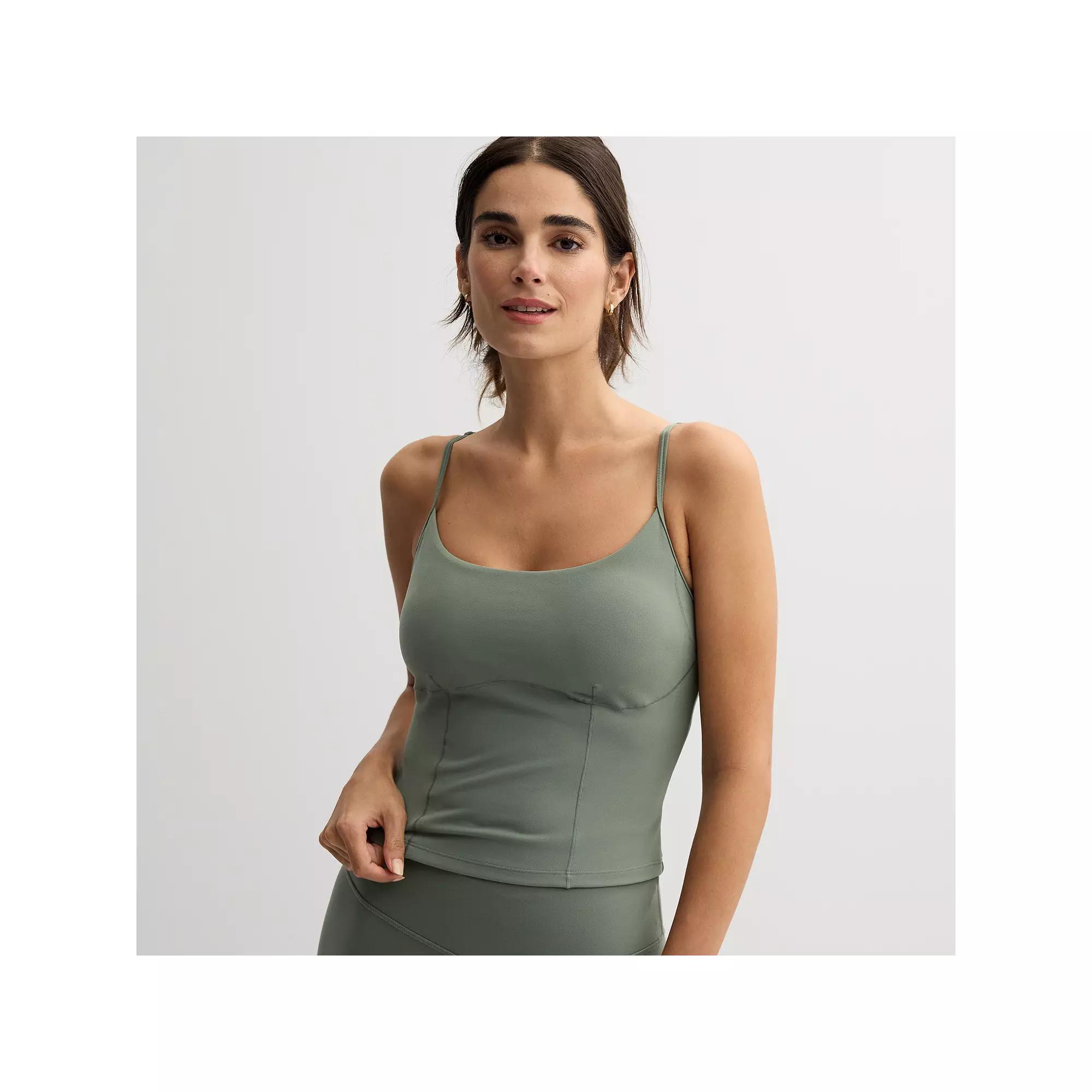 Women's FLX Affirmation Corset Strappy Tank Top, Size: Large, Rustic Fern Product Image