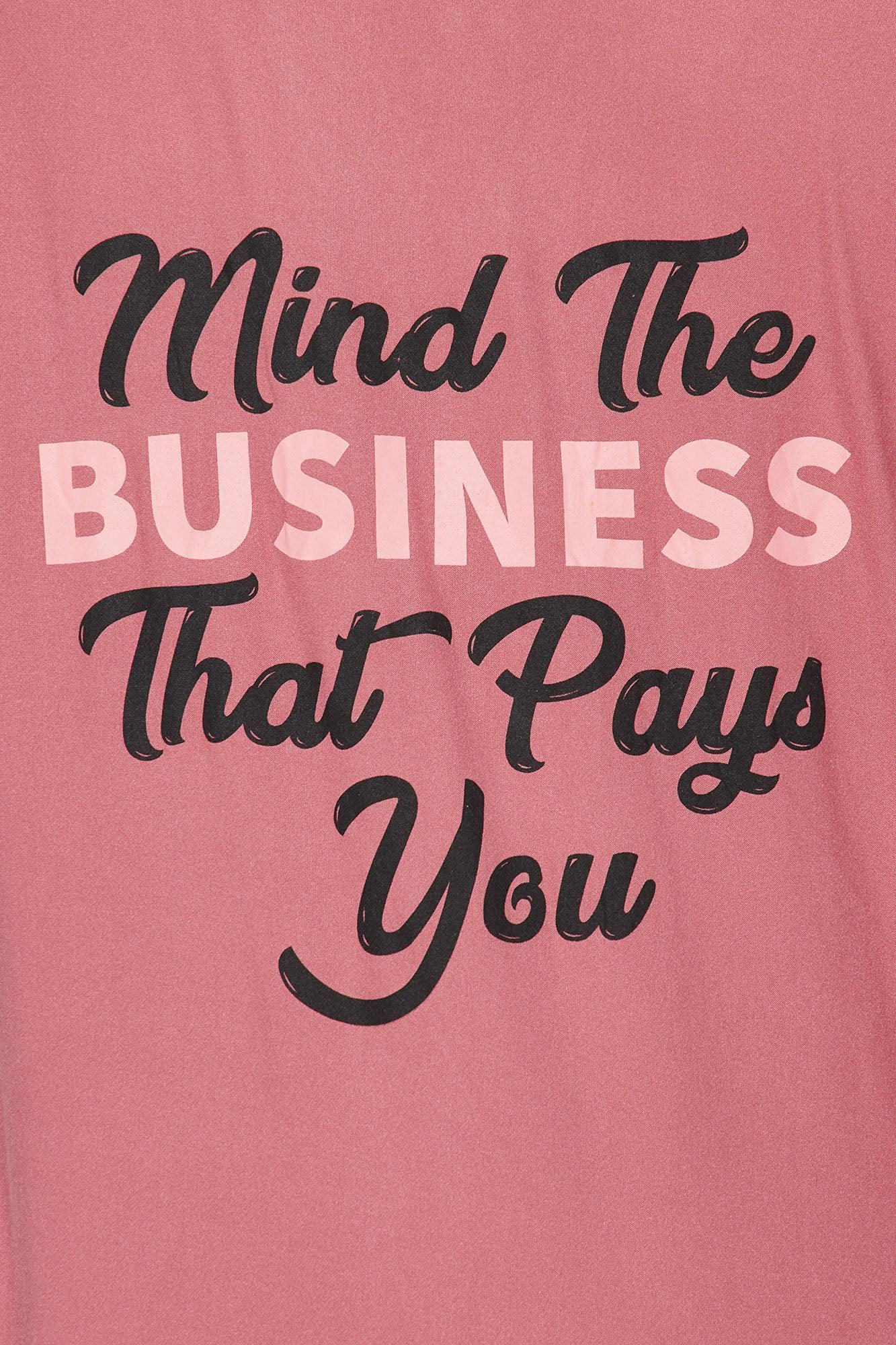 Mind Your Business PJ Pant Set - Rose Product Image