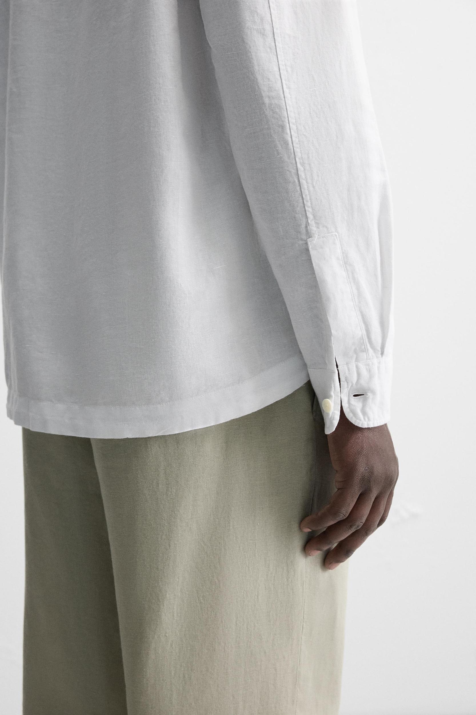 LINEN - COTTON POLO SHIRT Product Image