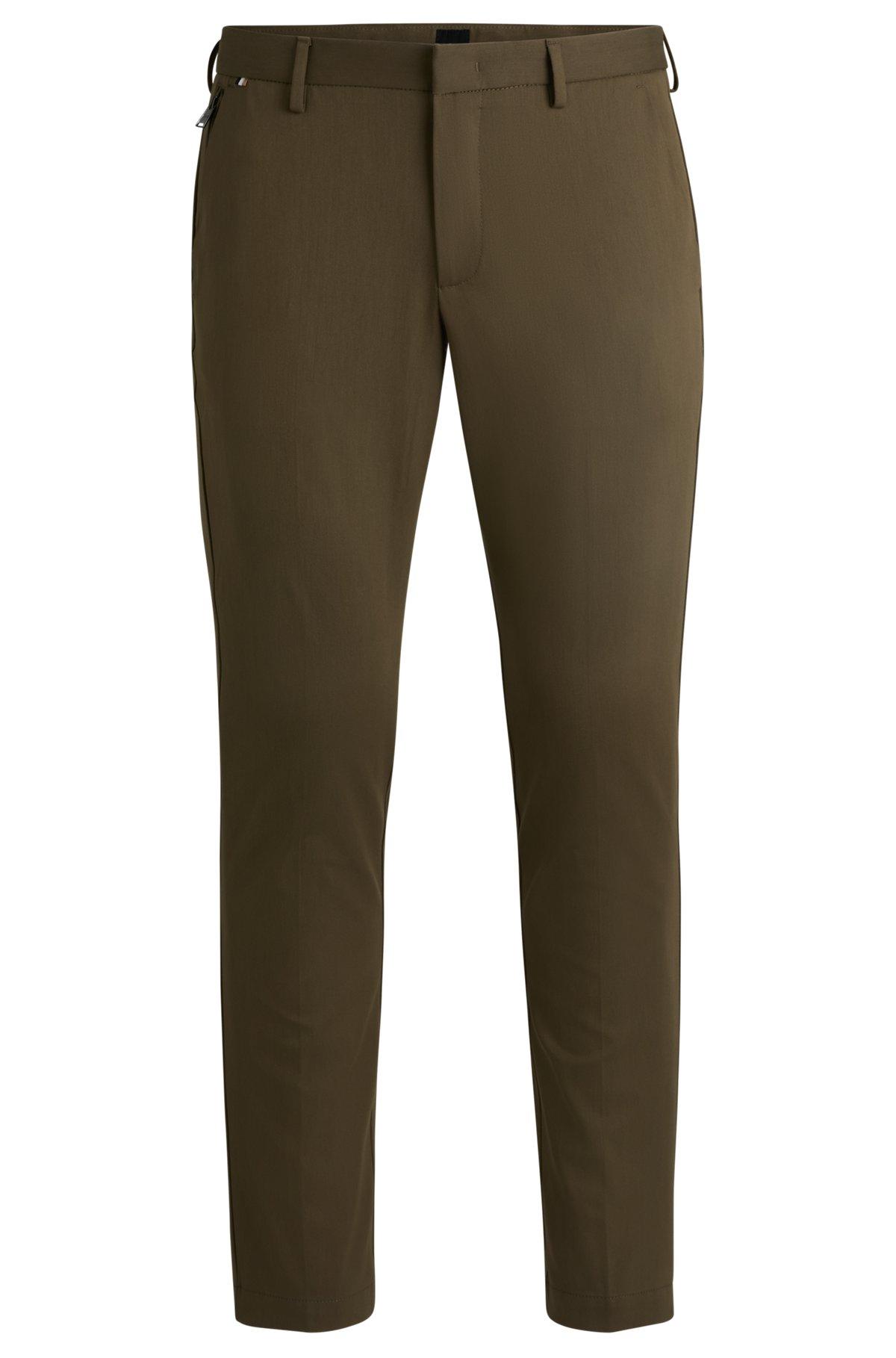 Slim-fit trousers in stretch cotton Product Image