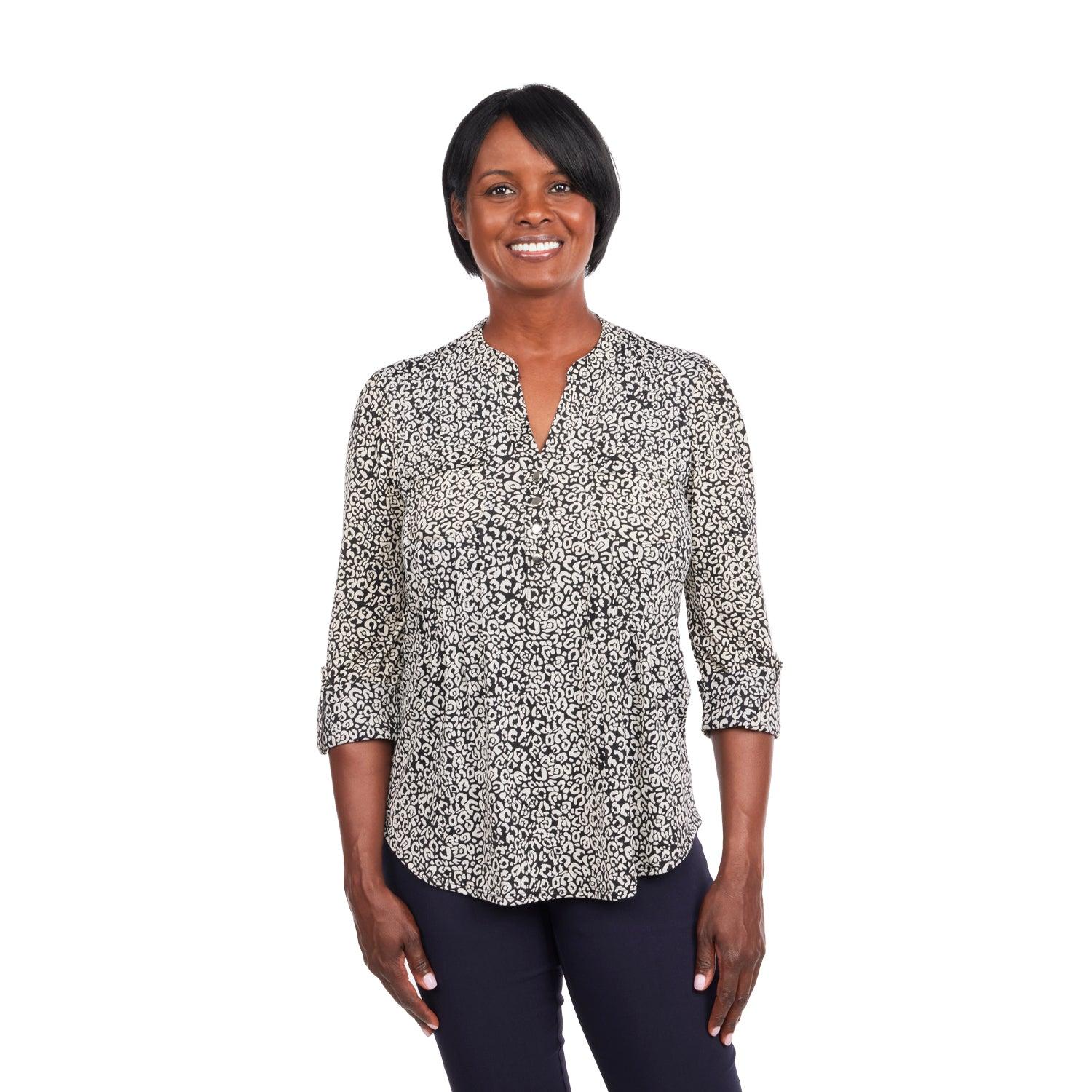 Cocomo Black & White Leopard Dot Print with Pockets Product Image