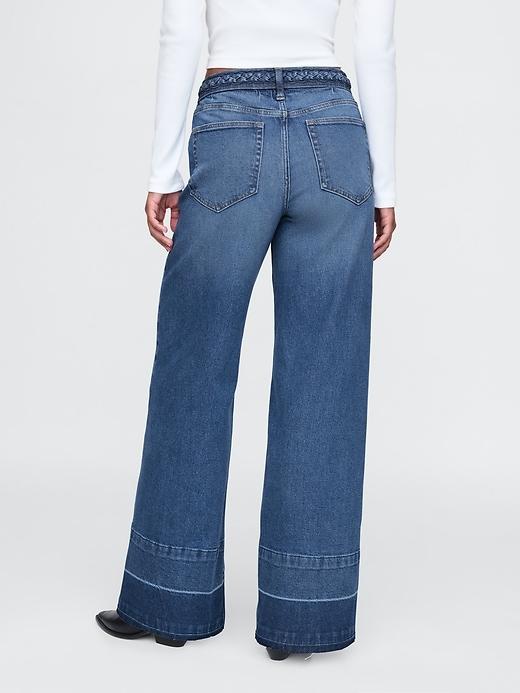 High Rise Stride Wide-Leg Jeans Product Image
