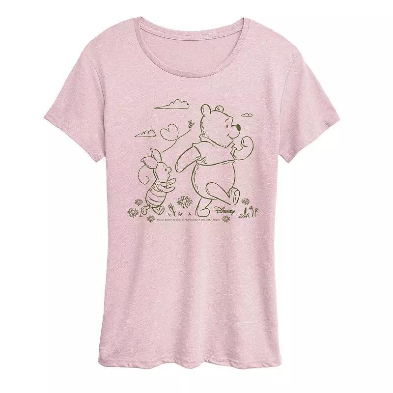 Disney's Winnie The Pooh Women's Stroll Graphic Tee,  Product Image