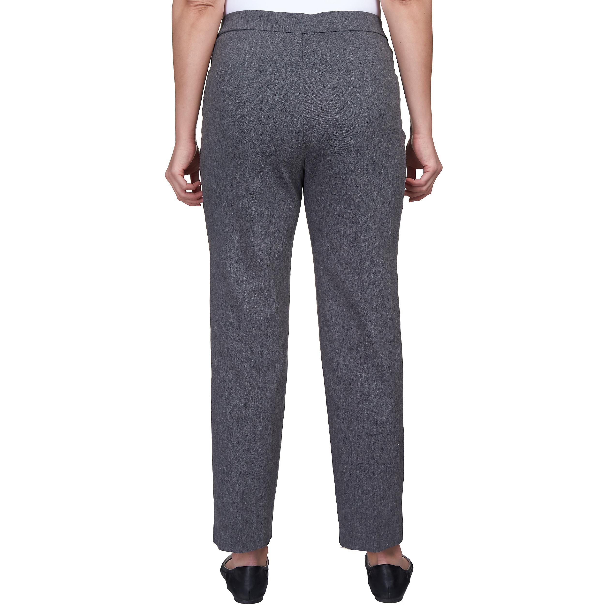 Alfred Dunner Petite Classic Allure Fit Proportioned Pant with Elastic Comfort Waistband Average Length Product Image