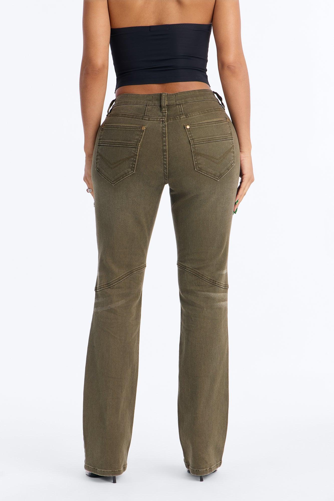 Headed West Straight Leg Pant - Olive Female Product Image