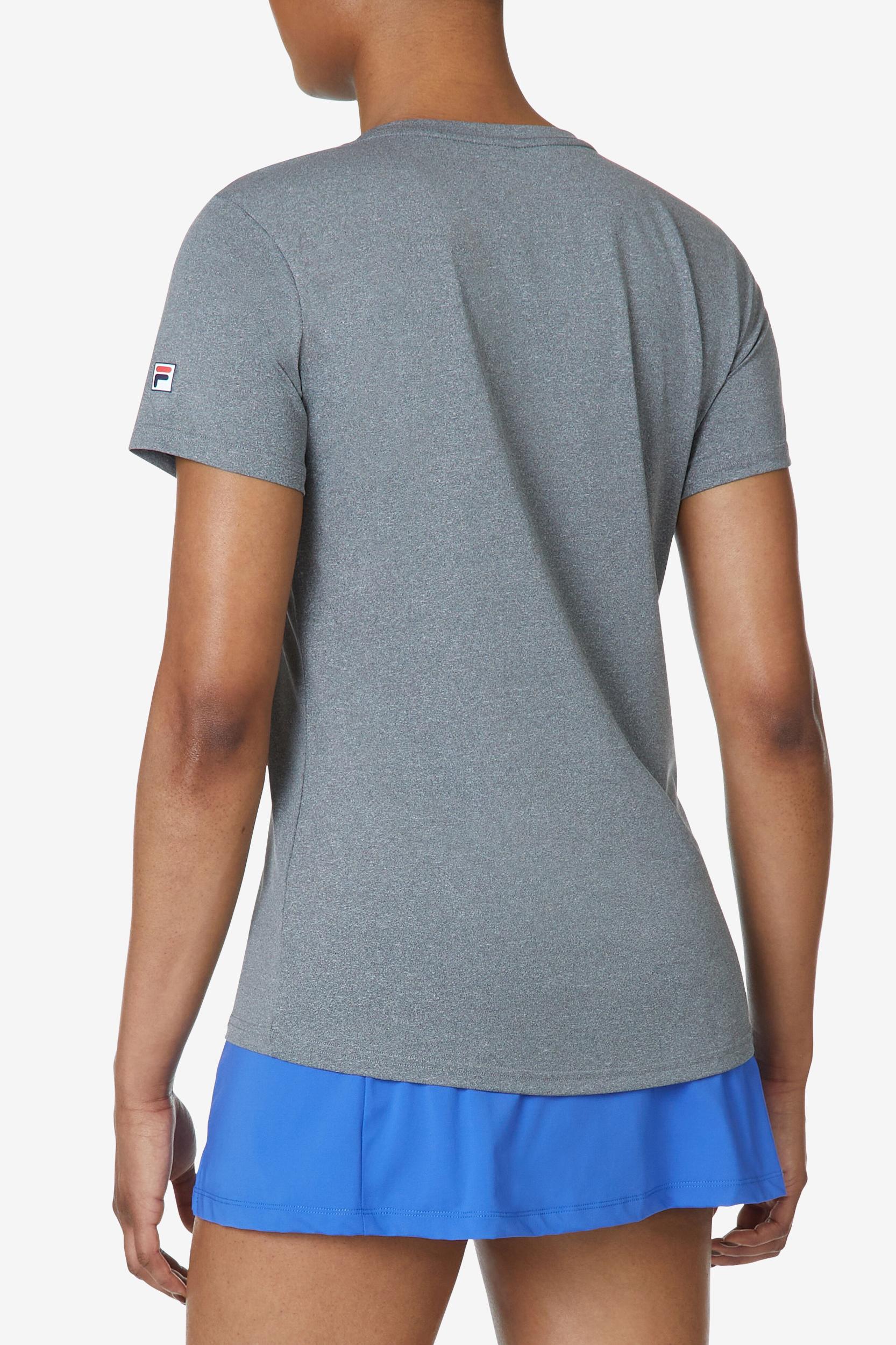 TENNIS SHORT SLEEVE V-NECK TOP Product Image