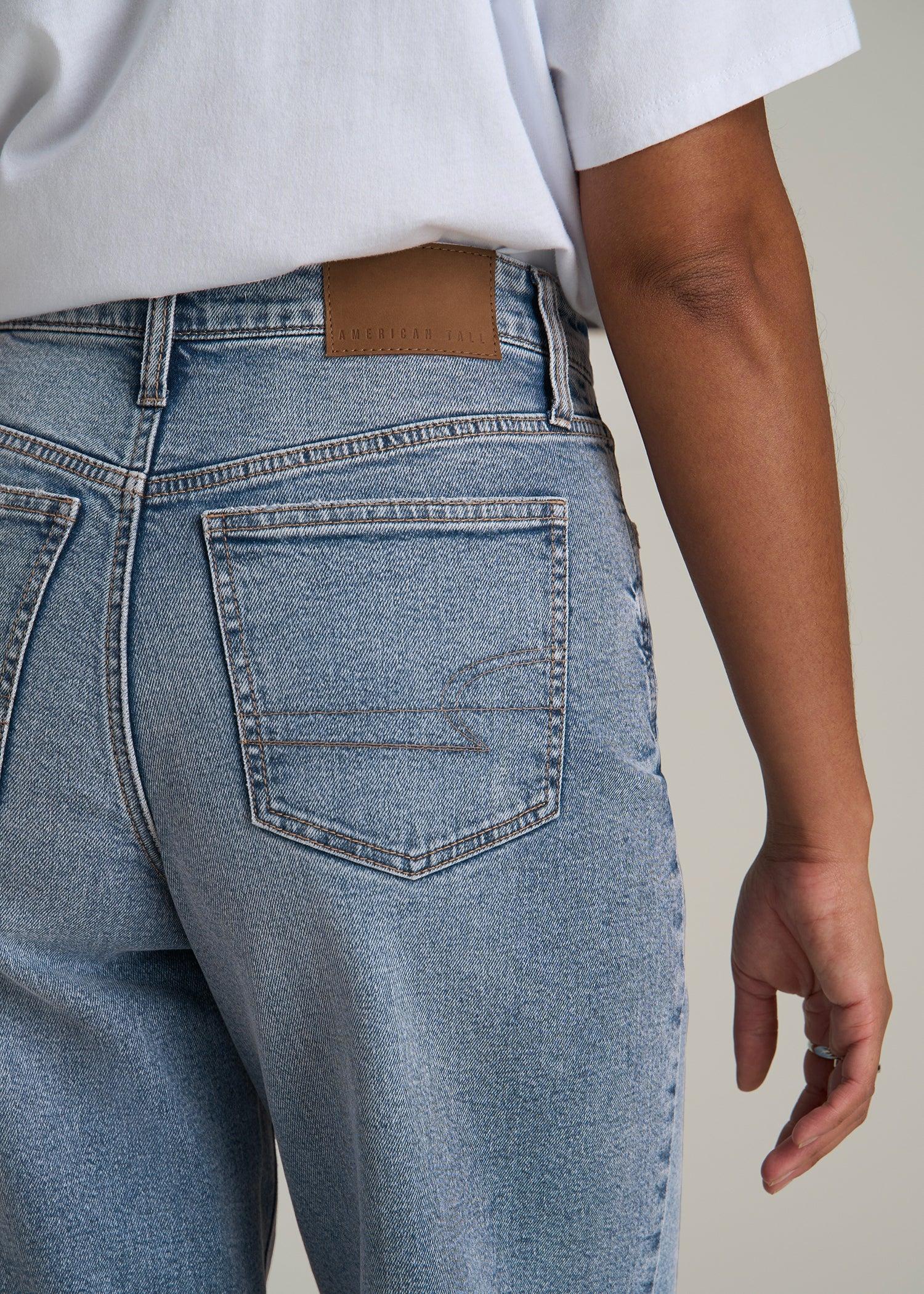 Luna High Rise Wide Leg Tall Jeans for Women in Perfect Blue Female Product Image