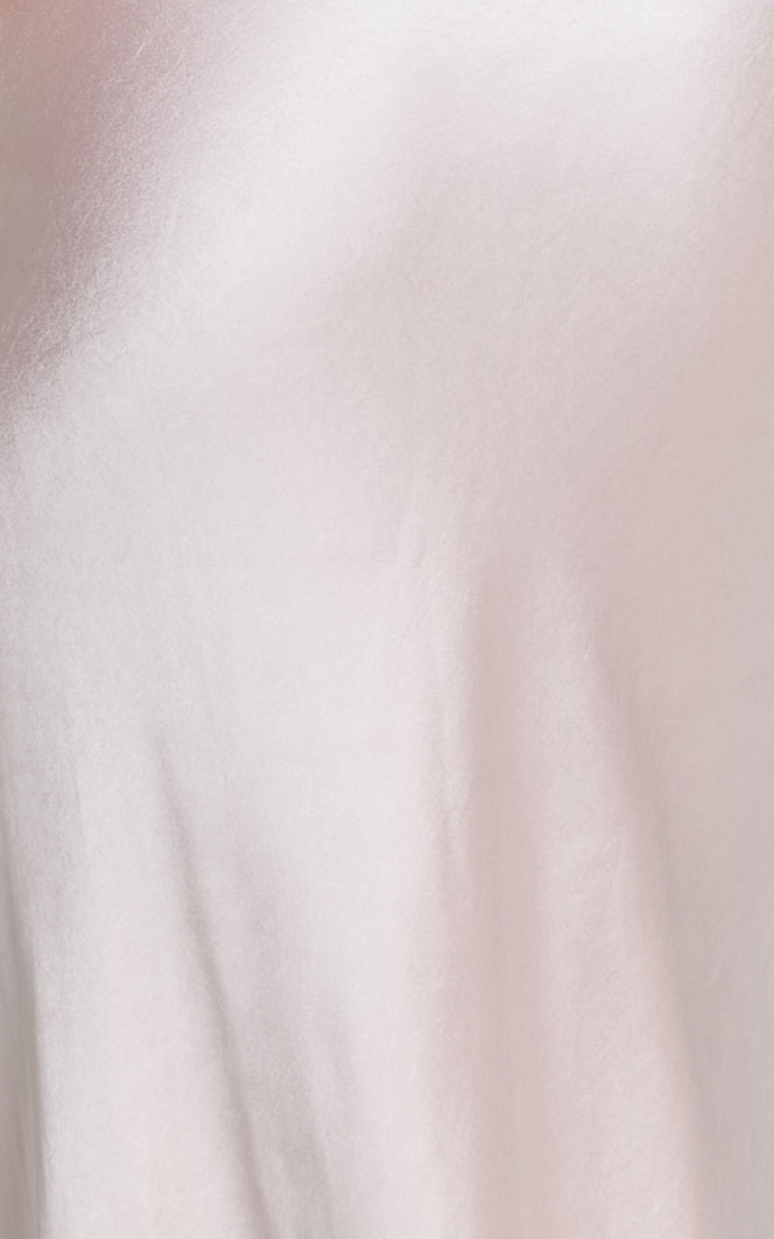 Charlita Maxi Dress - Strapless Cowl Back Satin Dress in Pale Pink Product Image